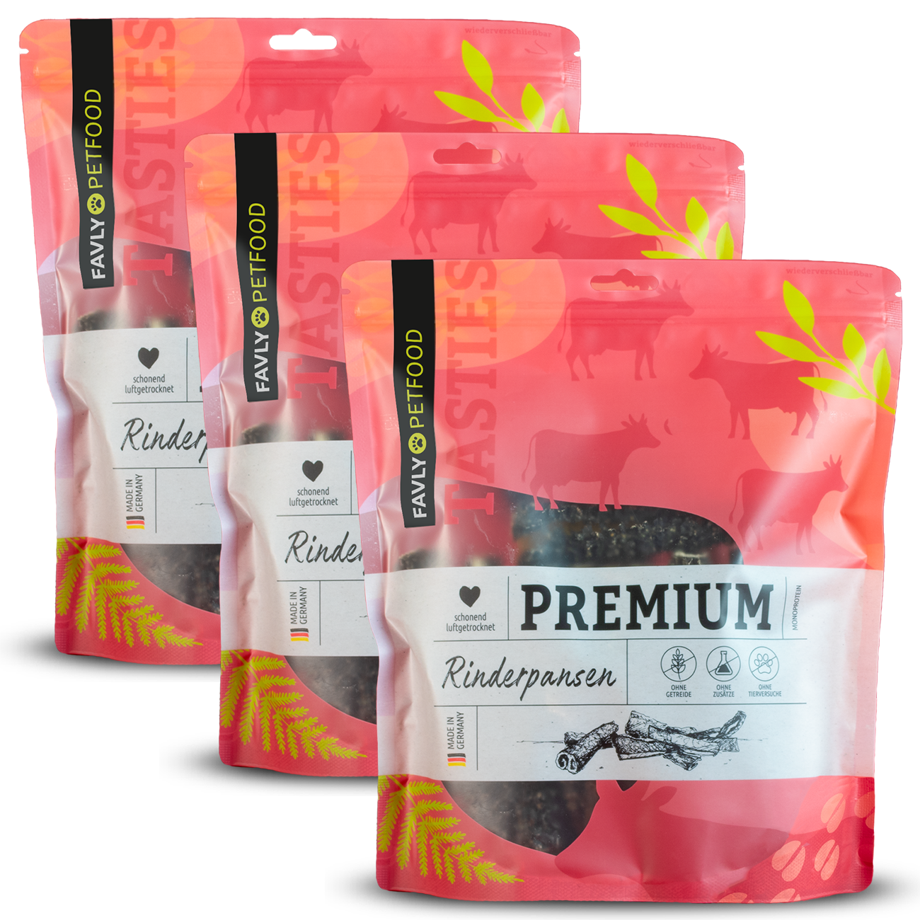 FAVLY Petfood Snacks FAVLY Petfood Rinderpansen 1,05 kg