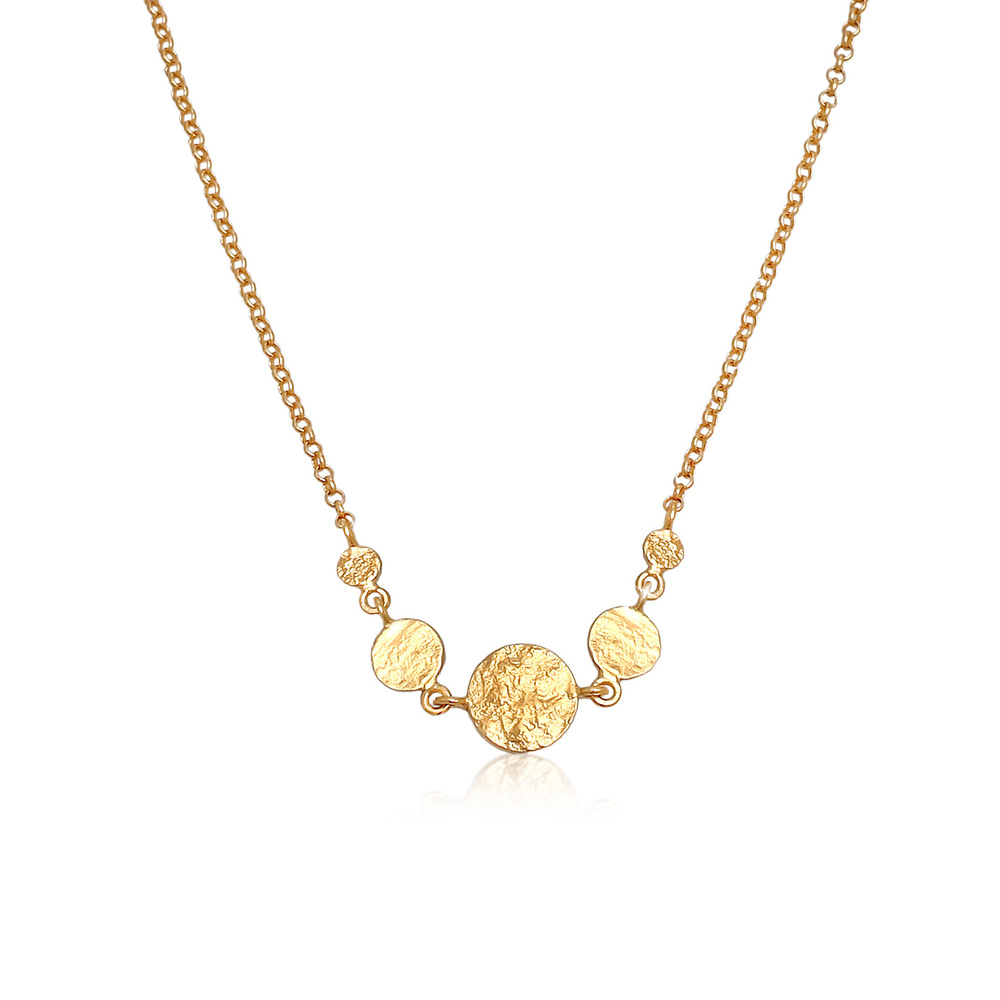 Elli Elli Collier Femmes Coin Plaquette Vintage Trend Blogger en argent sterling 925 p Bijoux