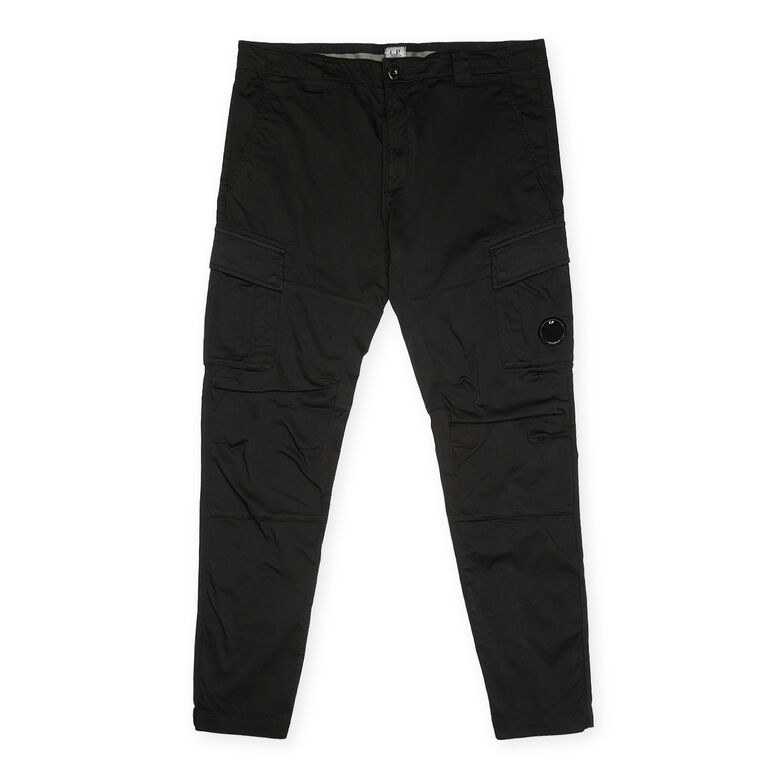 C. P. Company Stratch Sateen Egonimix Lens Cargo Pant black