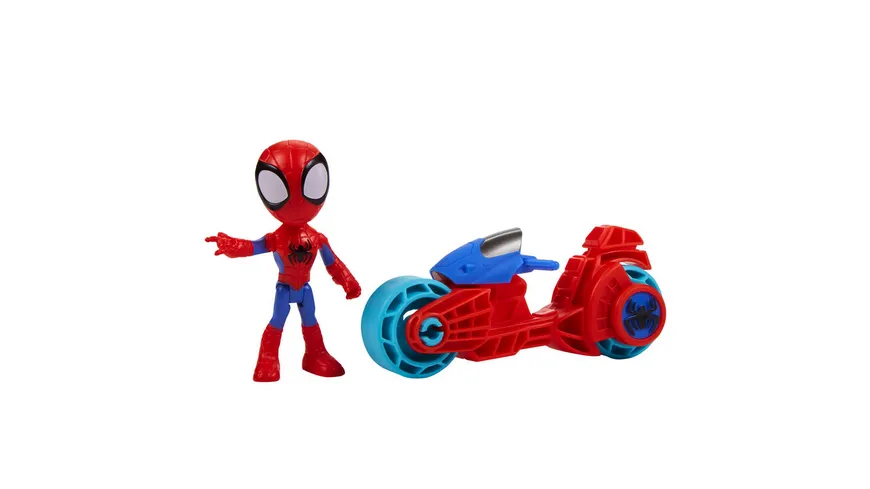Hasbro - Marvel Spidey and His Amazing Friends Figuren mit Motorrädern, 1 Stück, sortiert