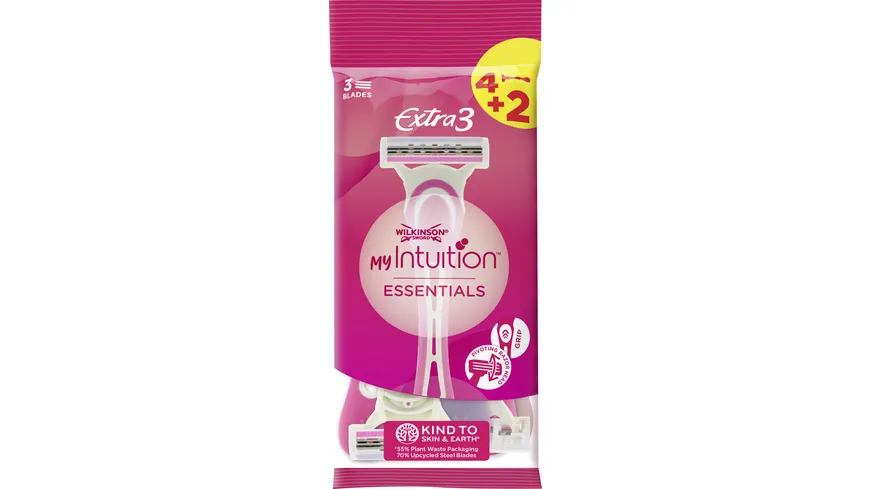 WILKINSON SWORD My Intuition Extra3 Essentials Einwegrasierer  4+2 gratis