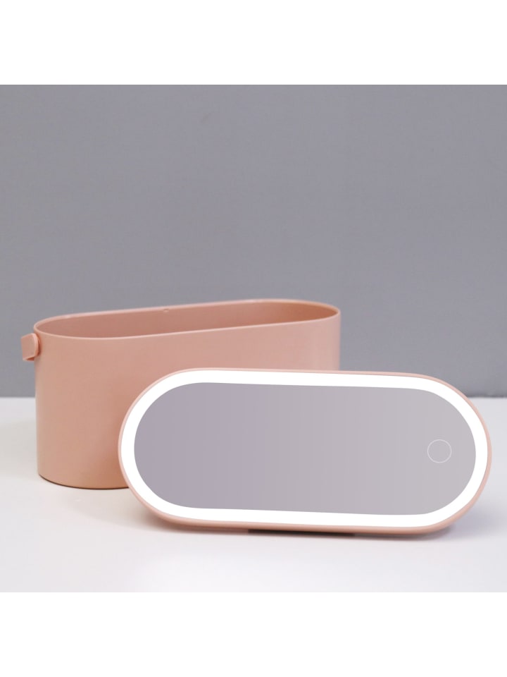 Ailoria MAGNIFIQUE Beautycase mit dimmbarem LED-Spiegel (USB) in rosa günstig kaufen onesize