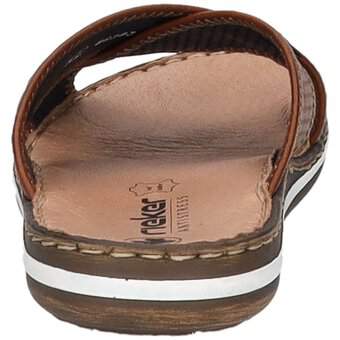 Rieker Kreuzband Pantolette in braun