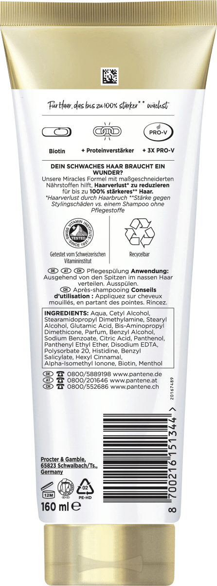 Conditioner miracles Grow Strong, 160 ml