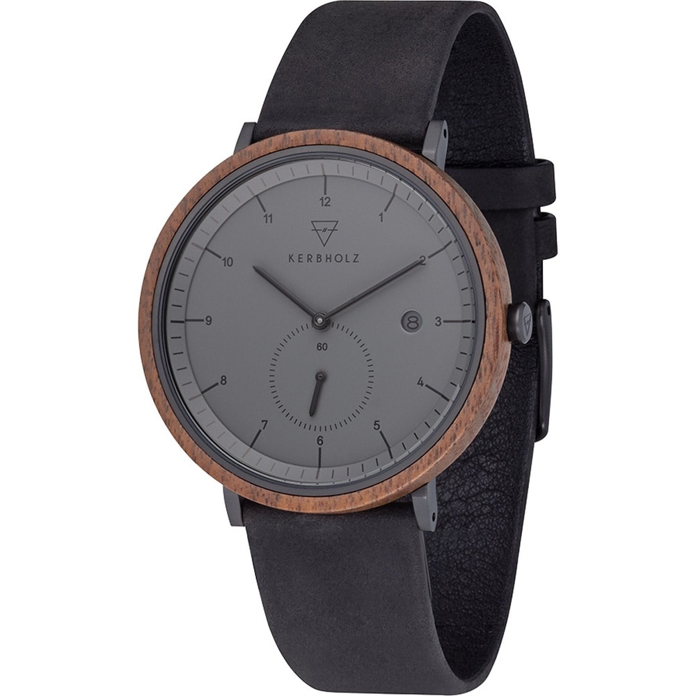 KERBHOLZ Montre pour hommes Bois, Acier inoxydable Montre