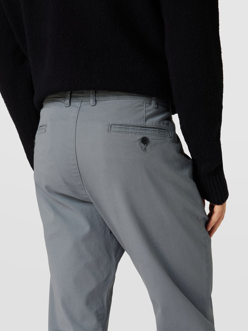 Super Slim Fit Chino mit Handytasche in mittelgrau
