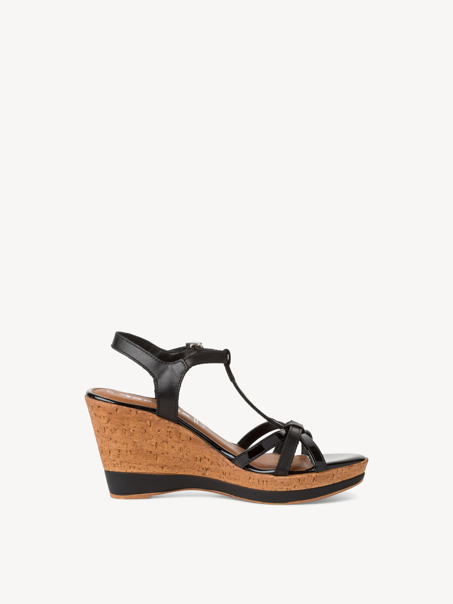 Sandale à talon - noir