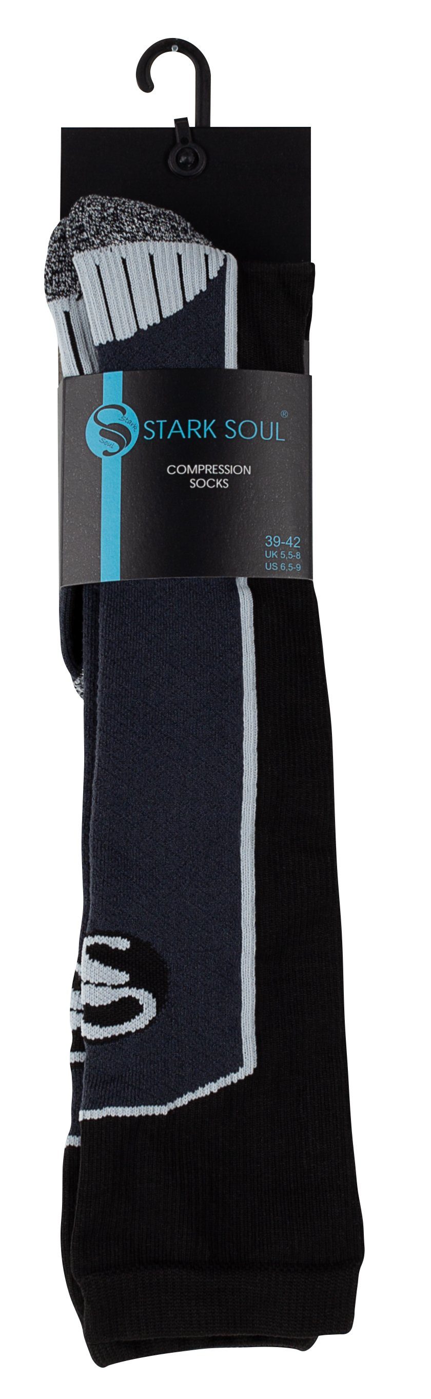 Stark Soul® Kompressionsstrümpfe Damen Sportsocken - Kompressionssocken, Sport-Kompressionskniestrümpfe Ergonomisch formgenäht -Rechts-Links- (gekennzeichnet)