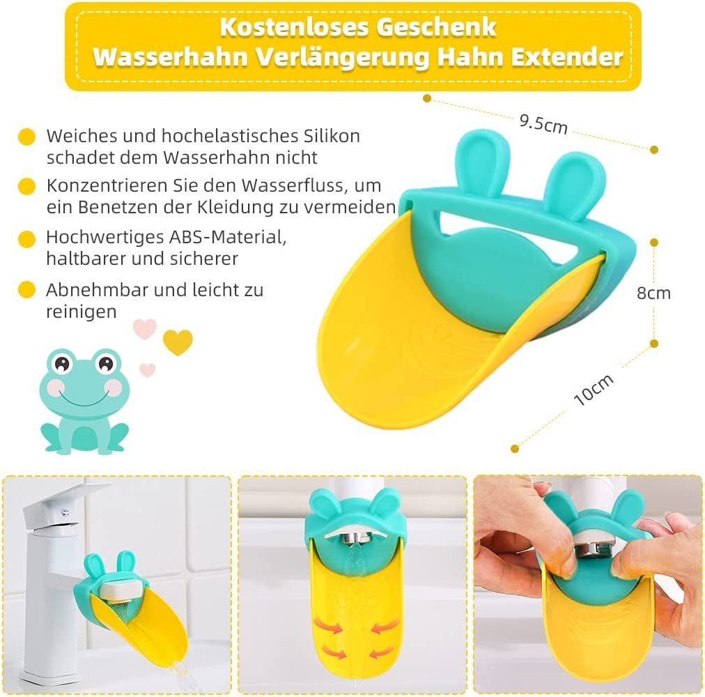 Onasti Baby-Toilettensitz Tritthocker für Kinder 3 Stufen Faltbar