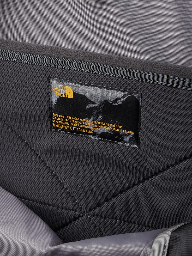 Rucksack mit Logo-Print Modell 'BOREALIS' in schwarz