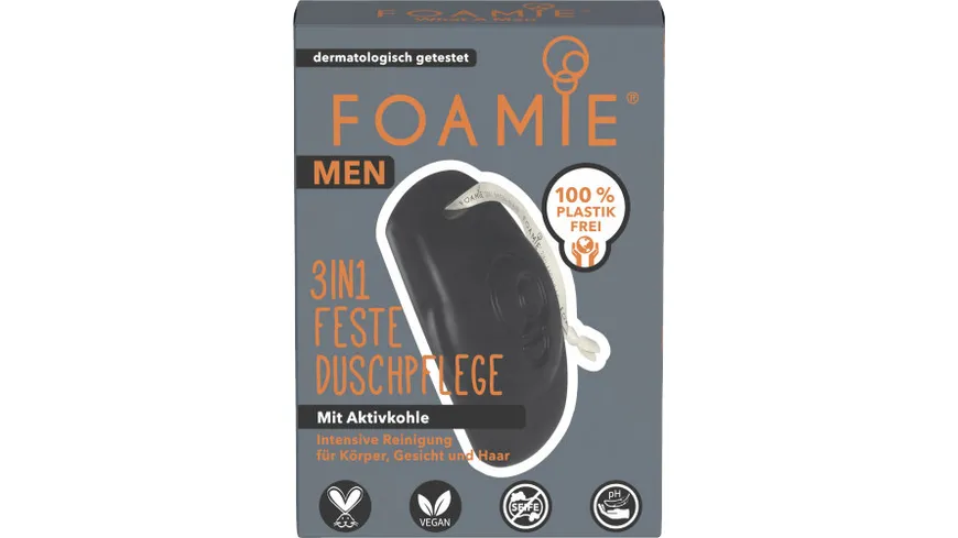FOAMIE Feste Duschpflege 3in1 What A Man 90 g
