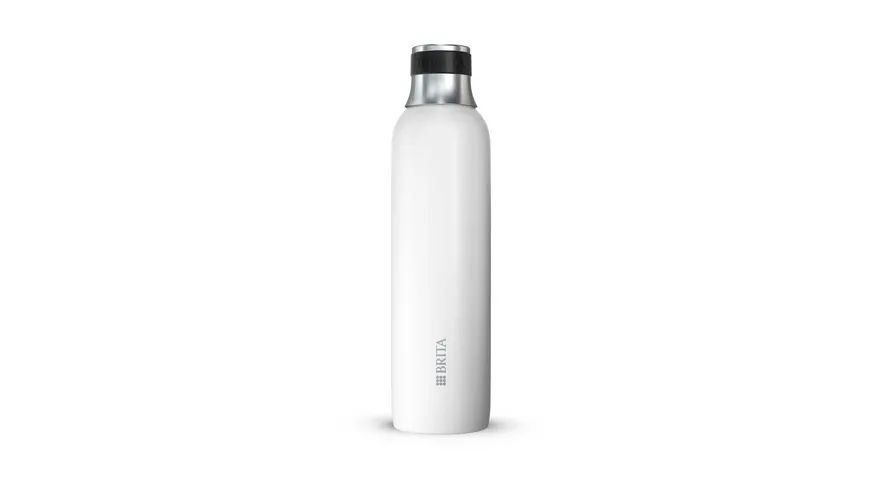 BRITA sodaTRIO Edelstahlflasche klein weiß 0,6l