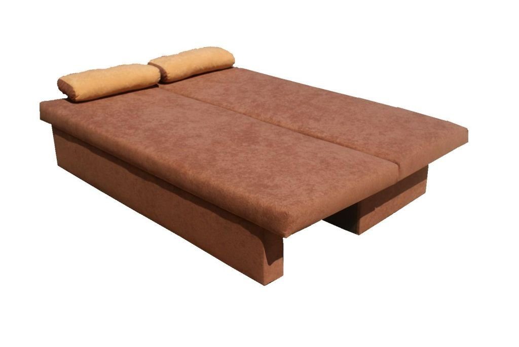 Fun Möbel Schlafsofa Sofa DANNY inkl. Bettkasten, inkl. 2 Rückenkissen und 2 Kissenrollen, inkl. Bettkasten