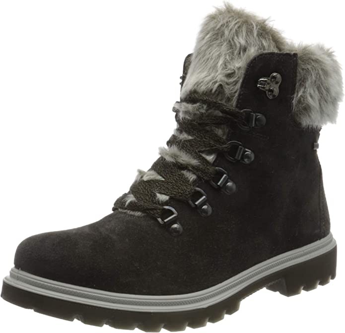 SUPERFIT Komfort Sandalen grau Stiefelette Leder - MONTA