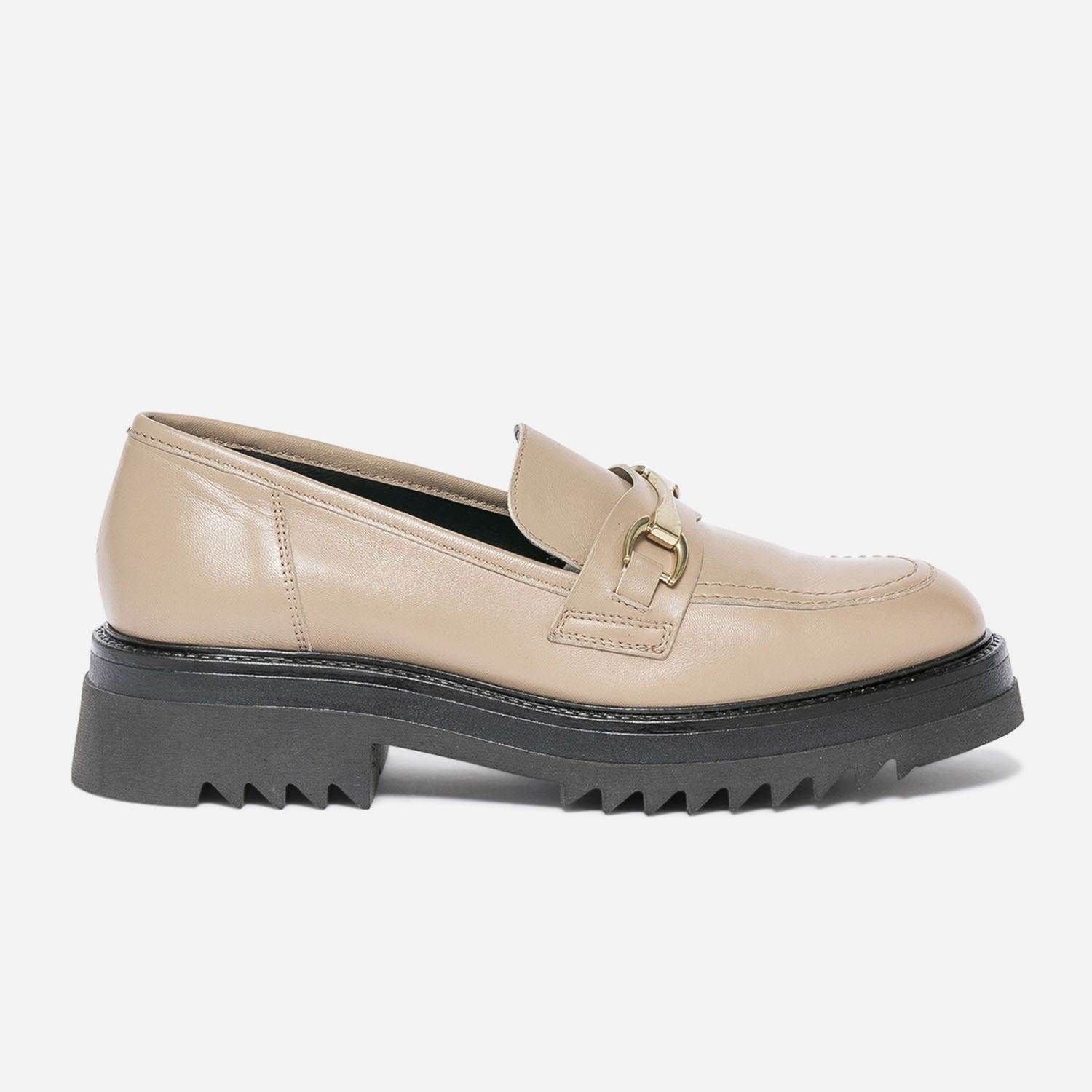 Mocassin TEXTO beige éco-conçu à semelle crantée