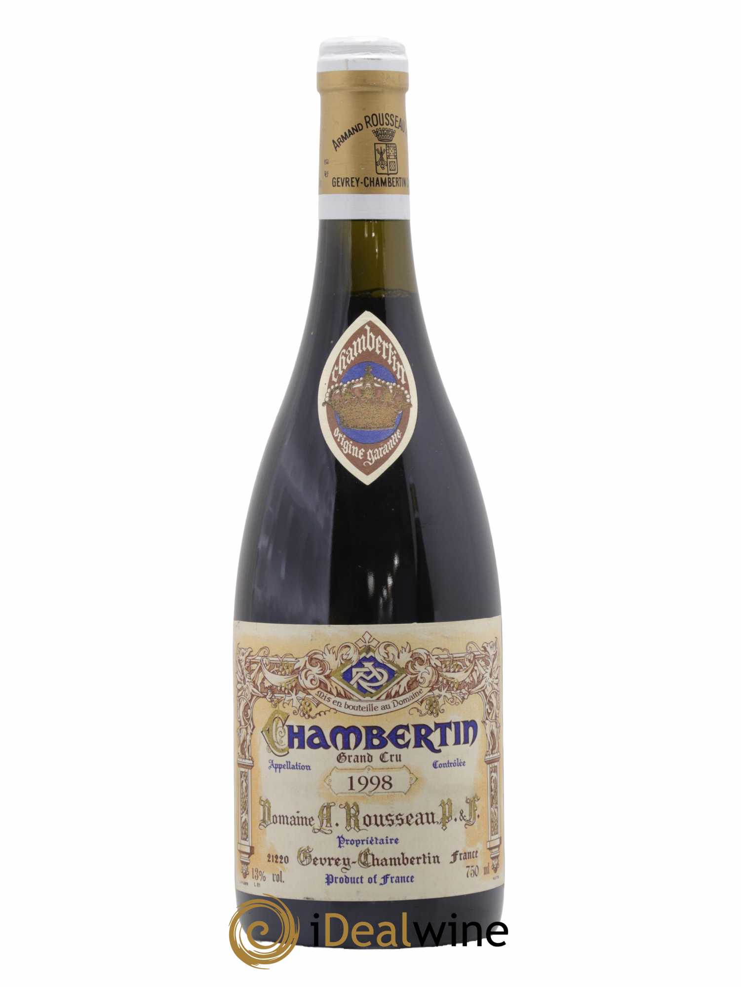 Chambertin Grand Cru Armand Rousseau (Domaine)  1998 - Lot de 1 Bouteille