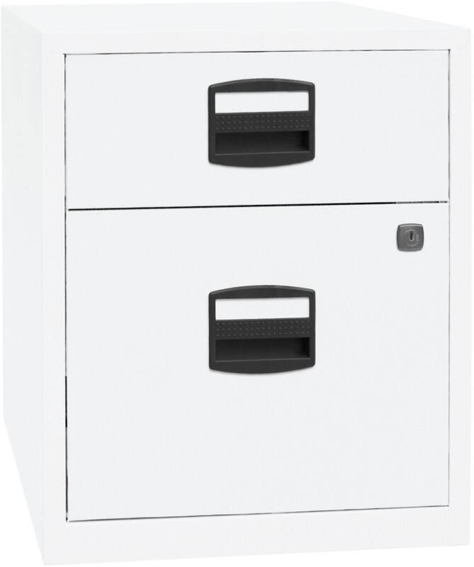 Bisley Home Mobiler Beistellschrank PFA Home Verkehrsweiß 413 x 400 x 528 mm