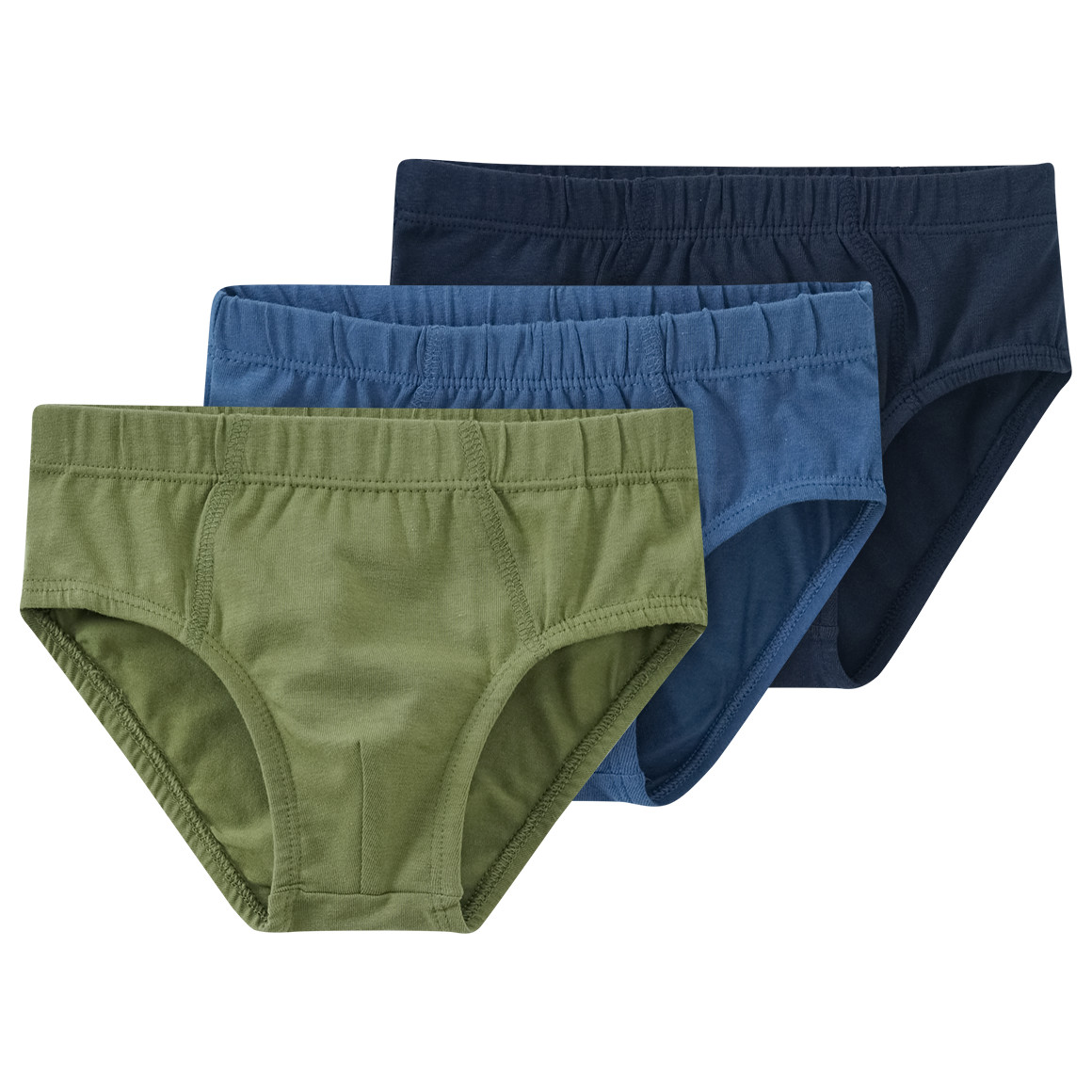 3 Jungen Slips in verschiedenen Farben