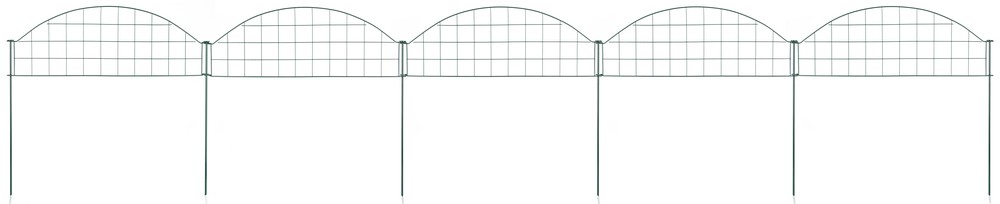 Powertec Garden Zaun 5er Set, ca. 773 x 265 mm - Grün