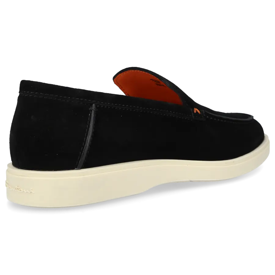 Santoni - Loafer 17824 Veloursleder - schwarz