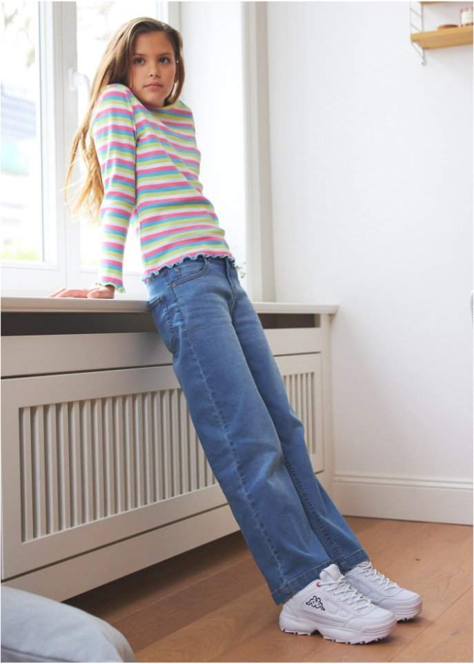 Mädchen Jeans, Wide Leg