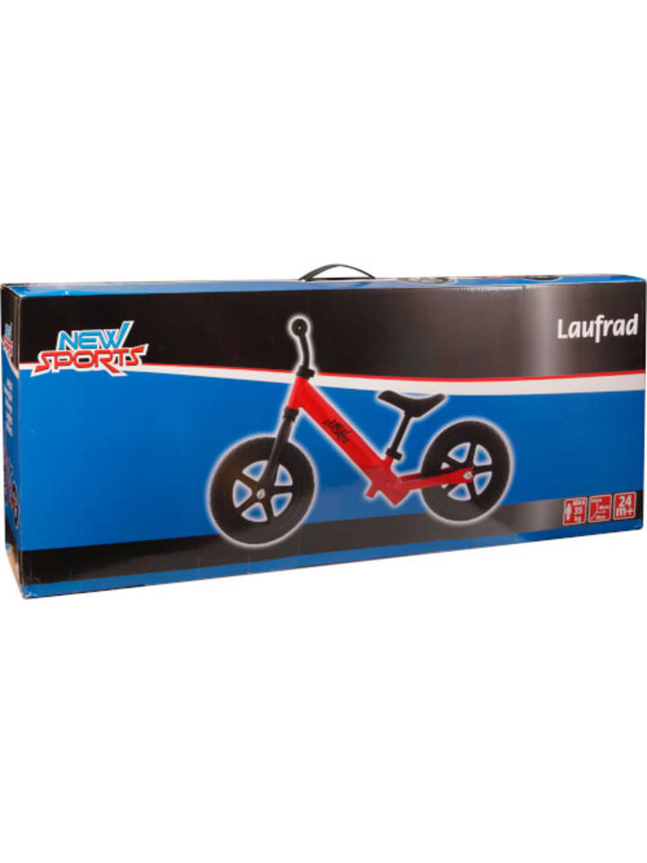 New Sports Laufrad rot mit 12 Zoll EVA Reifen und Aluminium Gestell, belastbar bis 35 kg günstig kaufen onesize