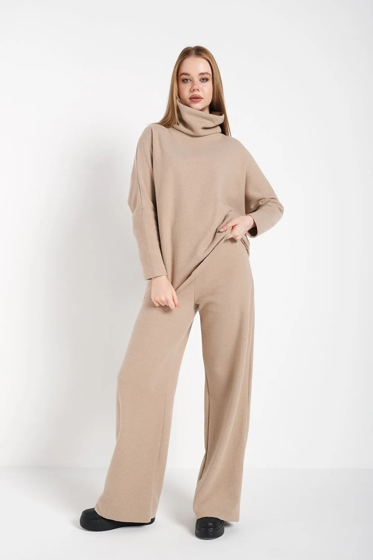 Trendseninle  Zweiteiler - Beige - Oversized