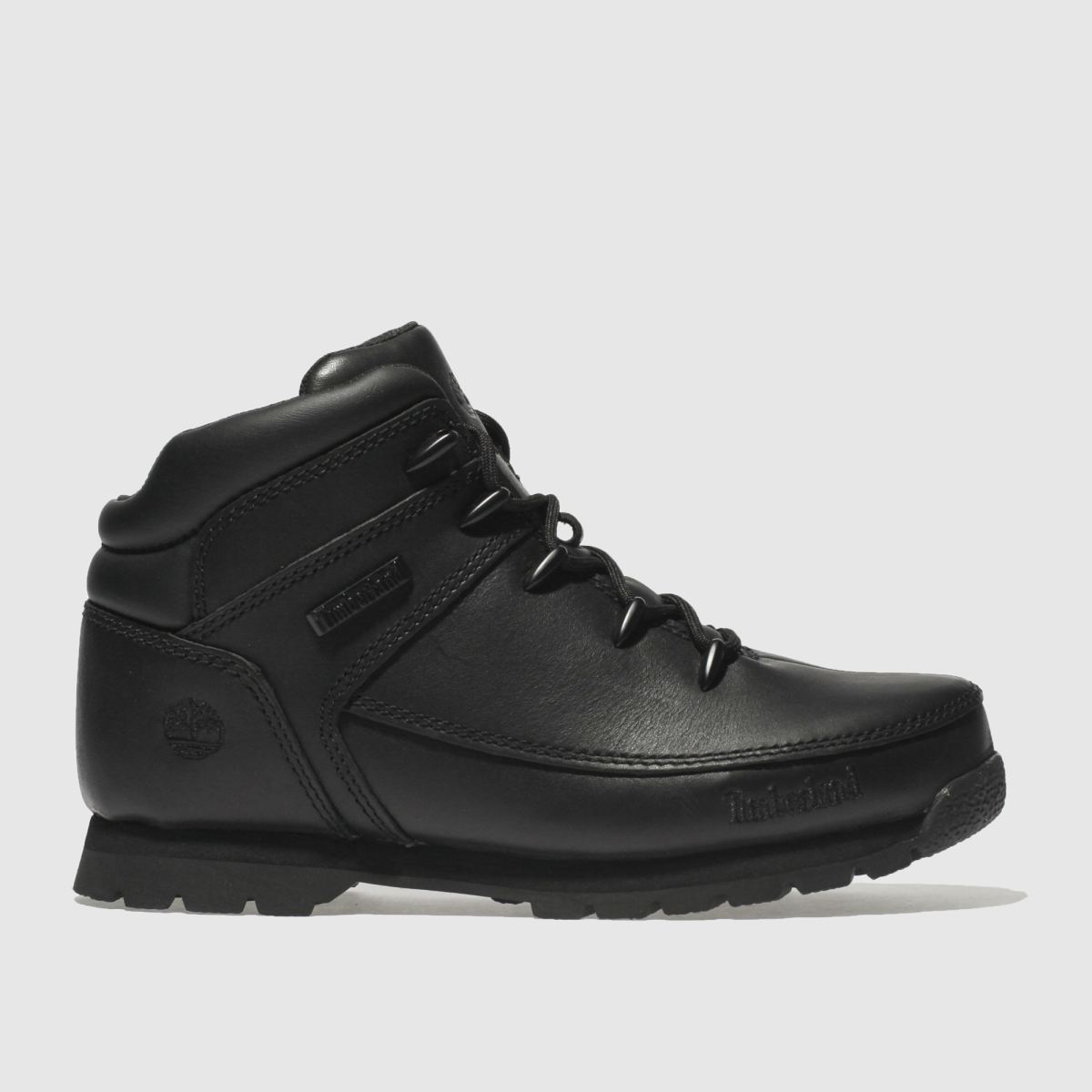 Timberland svarta euro sprint ungdomsstövlar