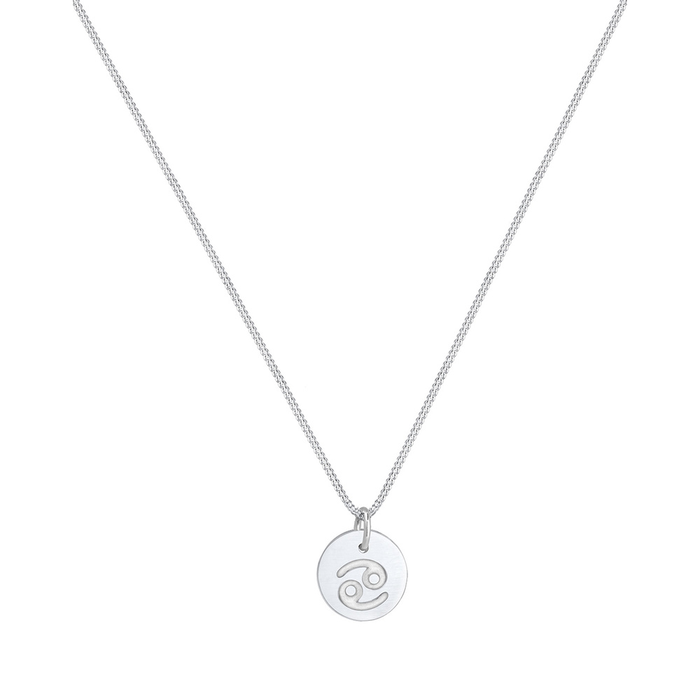 Elli Elli Collier Femme Signe du Zodiaque Cancer Astro - (925/1000) Argent Bijoux