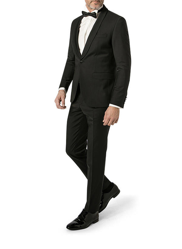 CG, Anzug Pharrel-Paco, Slim Fit, Woll-Stretch, schwarz