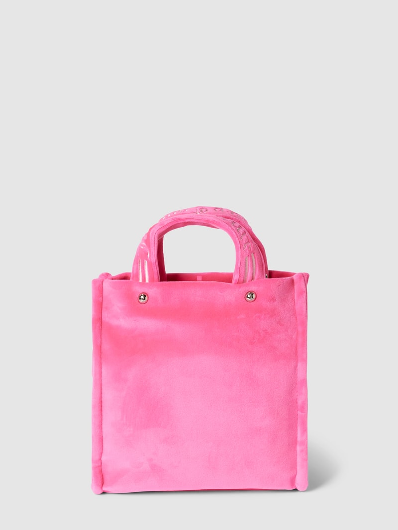 Bowling Bag mit Label-Stitching Modell 'IRIS' in pink