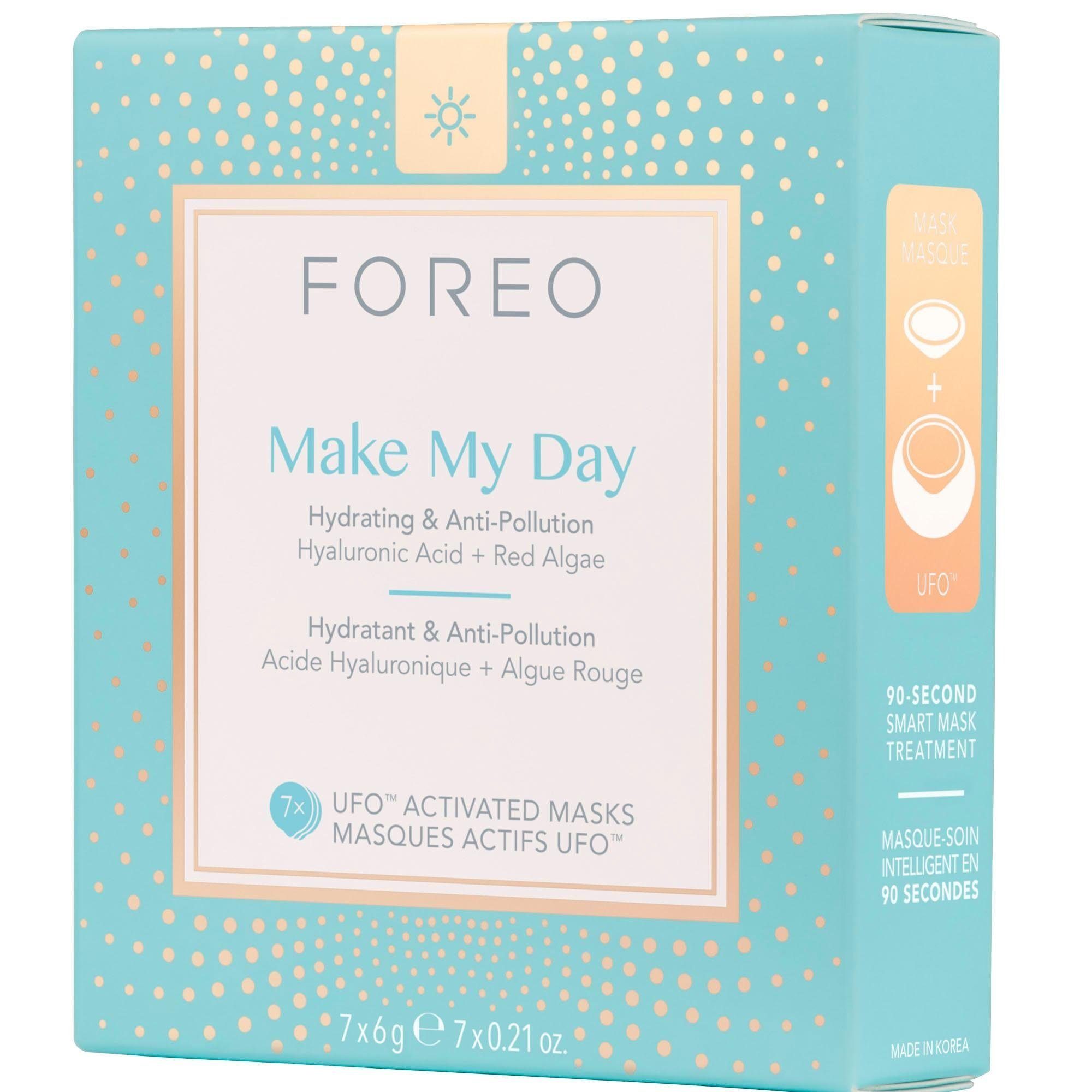 FOREO Tuchmaske Make My Day Packung, 7 x 6 g, kompatibel mit UFO & UFO mini