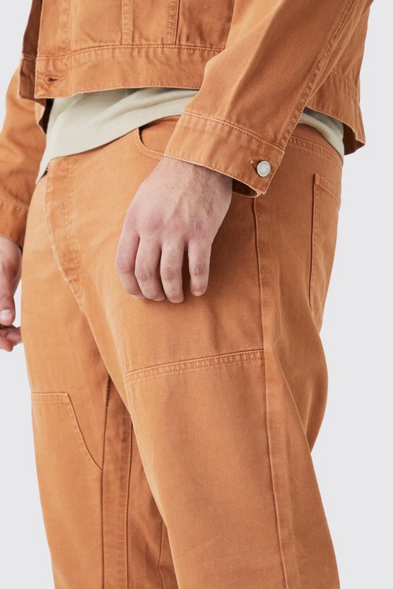Plus Slim-Fit Schlagjeans