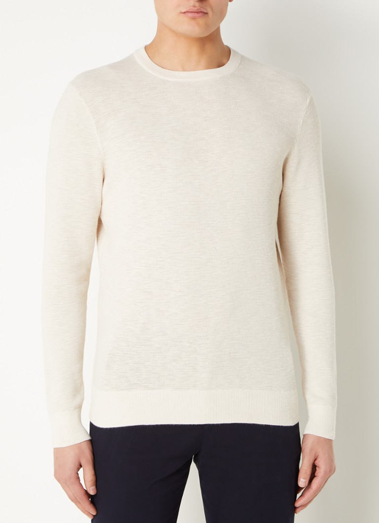 Maglione Profuomo in piqué di cotone a maglia fine