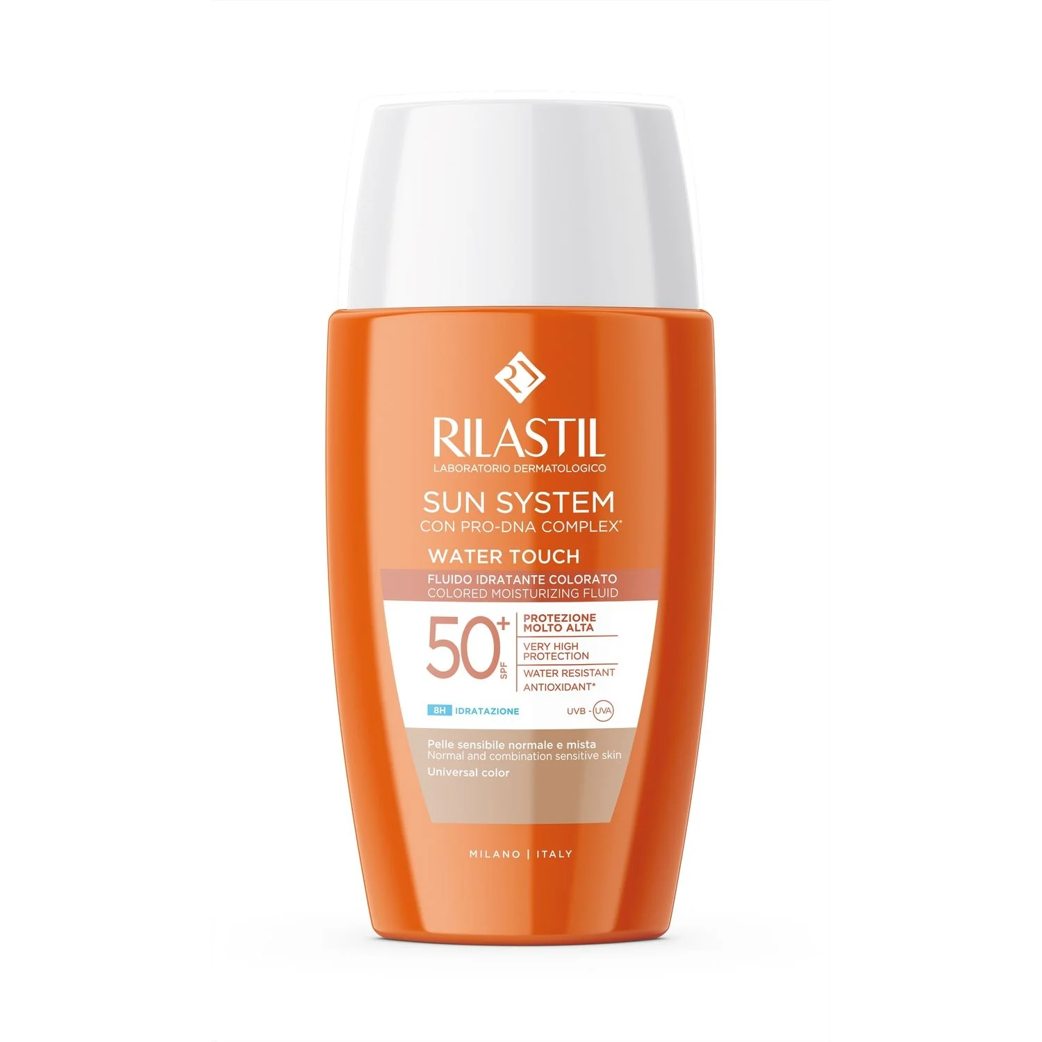 Sun System Water Touch Matt SPF50+ univerzalna boja - Krema za sunčanje za lice s visokom zaštitom.
