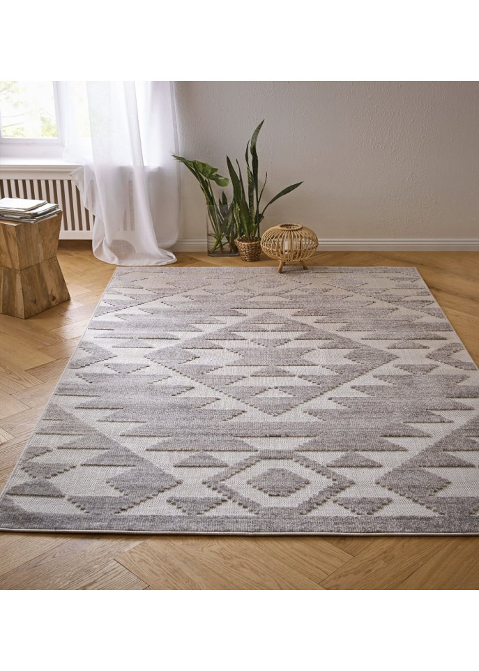 In-und Outdoor Teppich mit plastischer Struktur