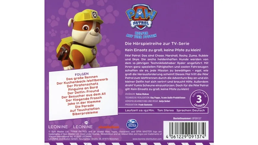 PAW Patrol Hörspielbox 5