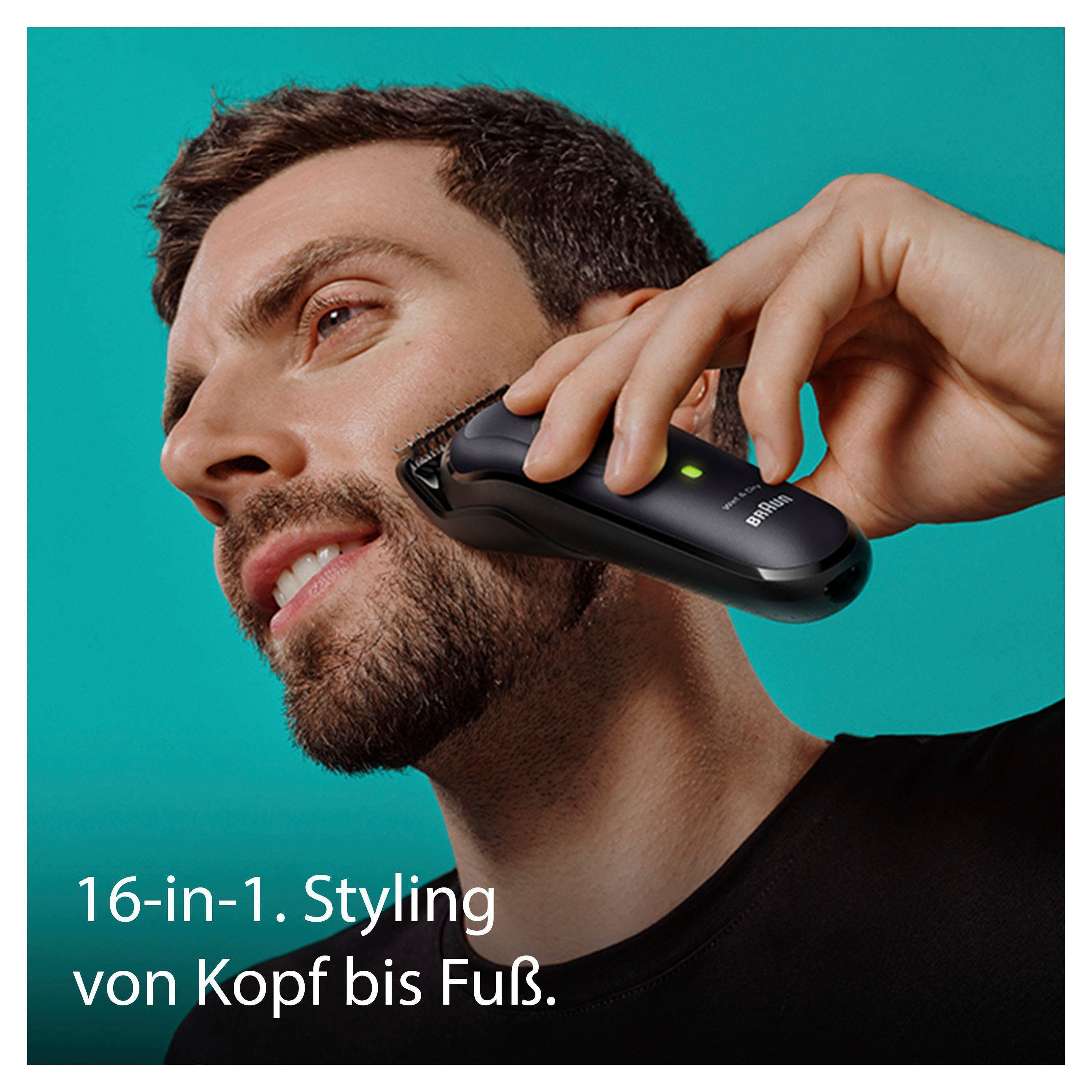 Braun Haarschneider All-In-One Styling Set MGK7470, Styling Set, Wasserdicht, 16-in-1 Barttrimmer