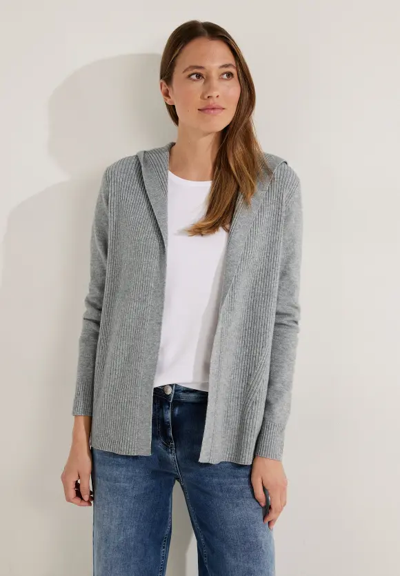 CECIL Strickjacke mit Kapuze