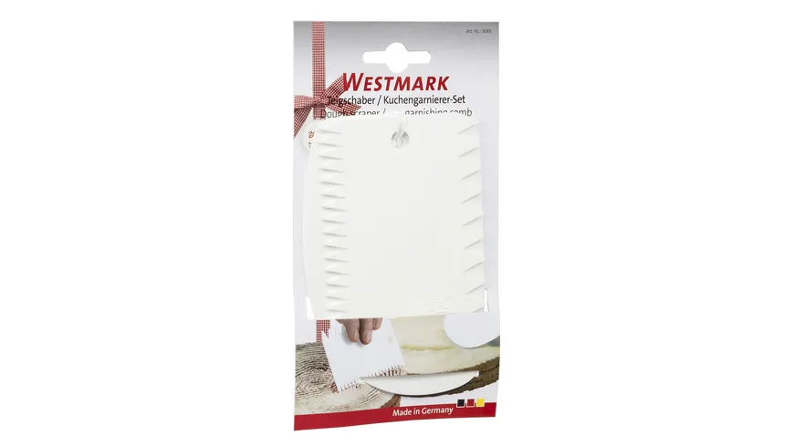 WESTMARK Schaber- und Kuchengarnierer-Set weiß