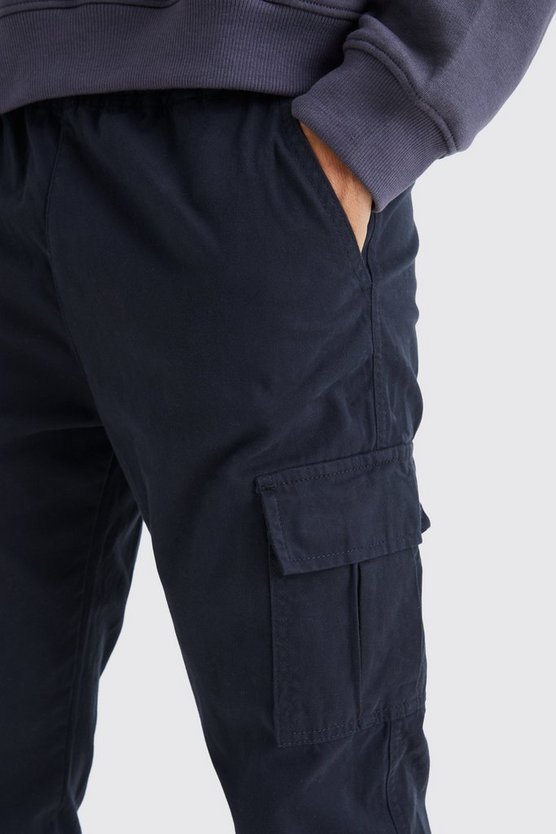 SlimFit Twill Cargo-Hose