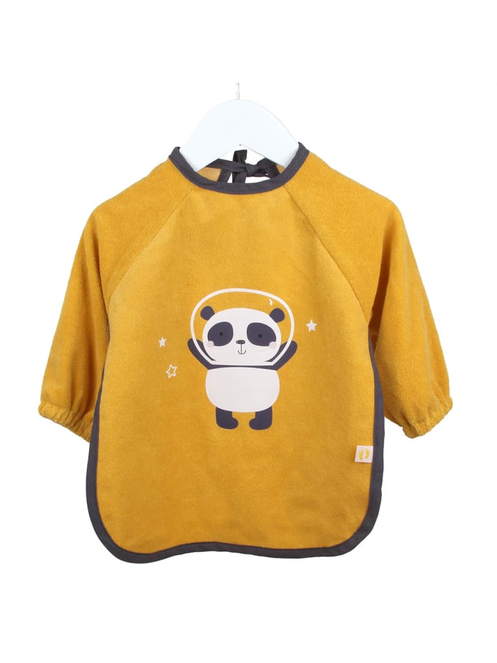 Schlummersack Lätzchen mit Ärmeln wasserfest in Gold günstig kaufen 1-2 Jahre