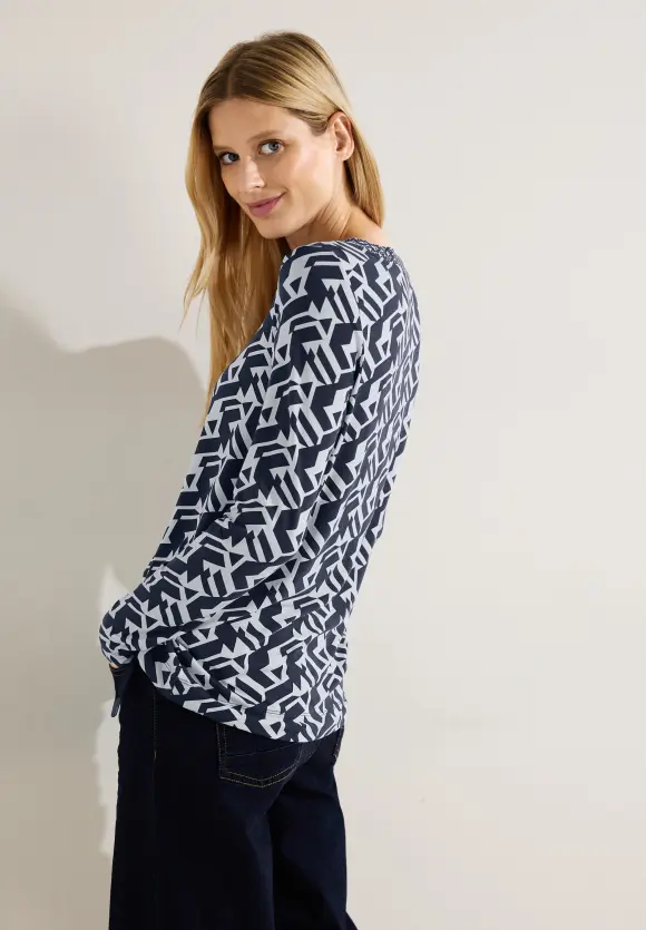 CECIL Gemustertes Langarmshirt