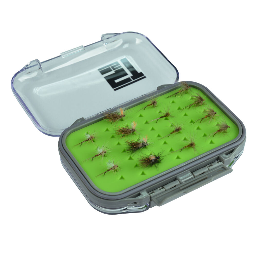 Silverstone Waterpro Rubber Twin/Mini Fliegenbox (Kapazität 98 Fliegen)