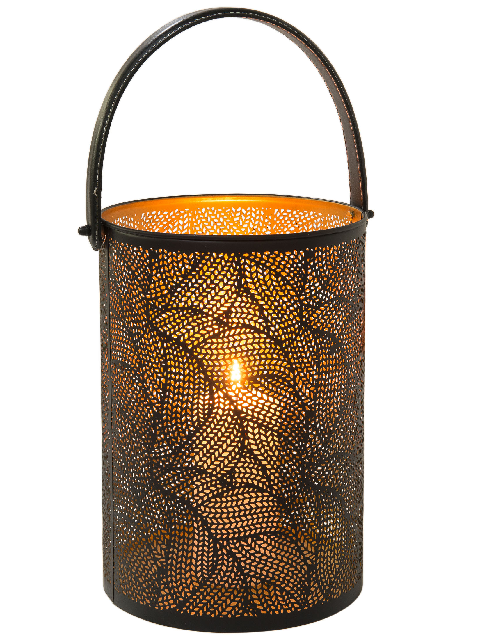 Verucca Windlicht, Black/Gold