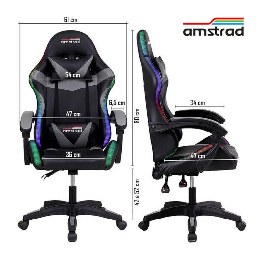 Scaun de gaming AMSTRAD 900 LED