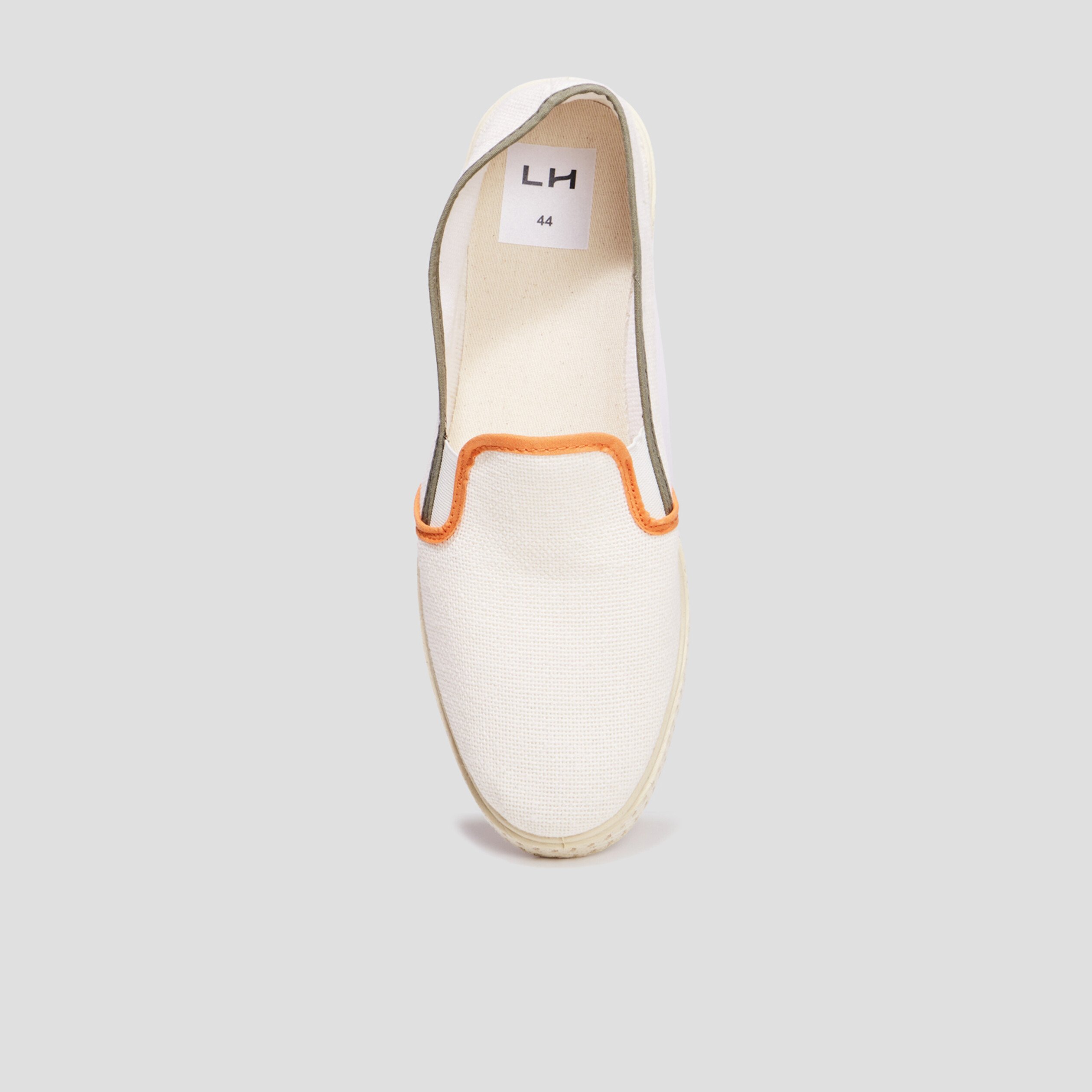 Espadrilles à liserés contrastants sable homme | La Halle
