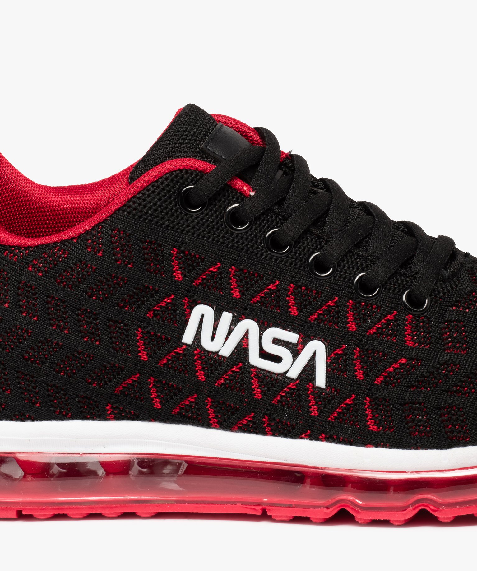 Baskets en maille bicolore fermeture lacets Garçon - Nasa noir | GEMO