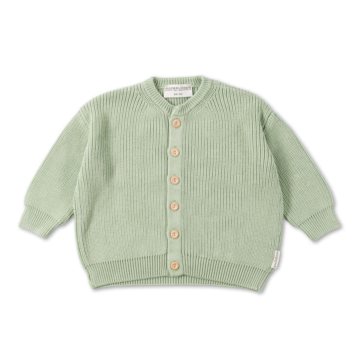 Hofbrucker seit 1948 Strickjacke Oversize Baby Strickjacke Mintgrün (1-tlg)