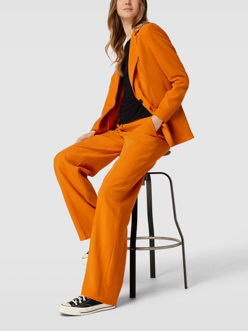 Blazer mit Knopfverschluss in orange